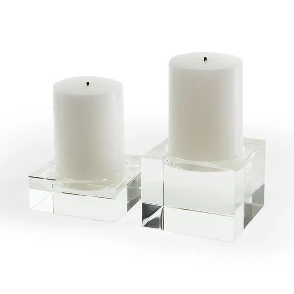 Tom Dixon Crystal Square Candle Holder Pillar - Small 3 Tom Dixon Crystal Square Candle Holder Pillar - Small