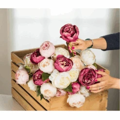 Abbott Full Rose Peony Bouquet -Home Furnishings Store f51041