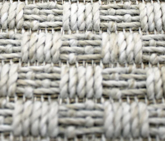 White Basketweave 4x6 Rug 4 White Basketweave 4x6 Rug - Image 2