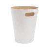 Umbra White & Natural Wastebasket 2 Umbra White & Natural Wastebasket -Home Furnishings Store s03170