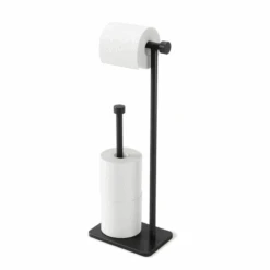 Kapi Black Toilet Paper Holder