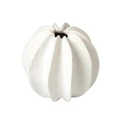 Matte White Carambola Vase