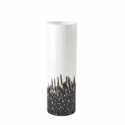 Large Black Confetti Vase