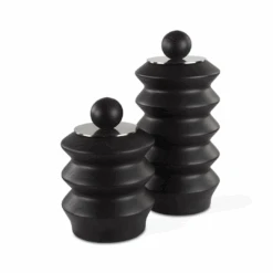 Set Of 2 Aria Black Containers