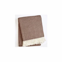 Skyline Chevron Brown Throw