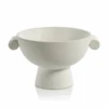 Brayden White Ceramic Bowl -Home Furnishings Store s05502