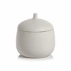 Large White Ceramic Canister -Home Furnishings Store s05513