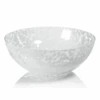 Large White Confetti Glass Bowl 1 Large White Confetti Glass Bowl -Home Furnishings Store s05801
