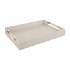 Tom Dixon Small Shagreen White Tray