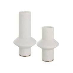 Tom Dixon Eden White Vases - Set Of 2