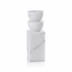 Marble Stacked Candle Holder