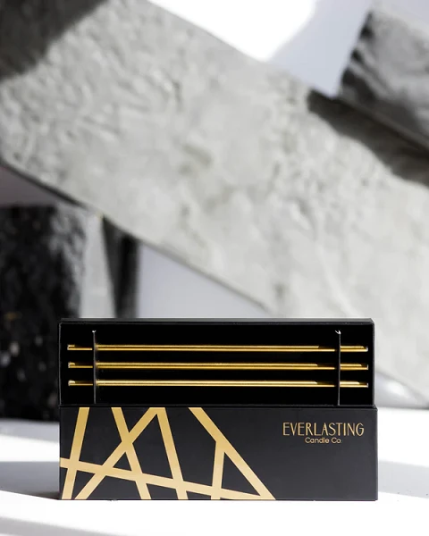 Gold Everlasting Candles 3 Gold Everlasting Candles