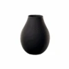 Villeroy & Boch Tall Black Perle Collier Vase -Home Furnishings Store s10525