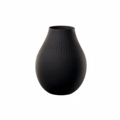 Villeroy & Boch Tall Black Perle Collier Vase