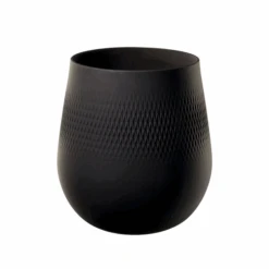 Villeroy & Boch Black Carré Collier Vase - Small