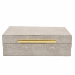 Small Ivory Shagreen Box
