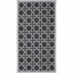 Monaco Griffin Black & Taupe Rug 2 X 4"