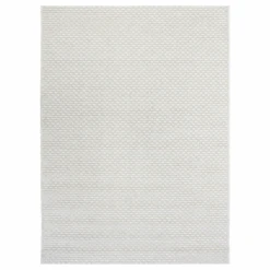 White Basketweave 2x4 Rug