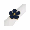 Tom Dixon Set Of 4 Blue Flower Napkin Rings -Home Furnishings Store s34606