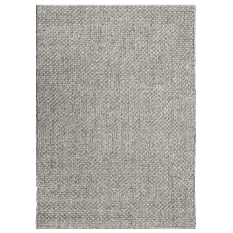 Silver Grey Basketweave 4x6 Rug 3 Silver Grey Basketweave 4x6 Rug