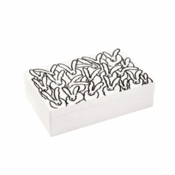 Hunt Slonem White Bunny Treasure Box
