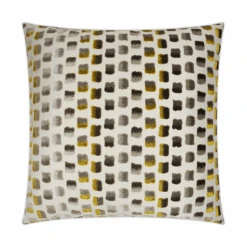 Abstract Mustard Pillow