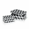 Grey Mosaic Boxes Set Of 2 -Home Furnishings Store s50191