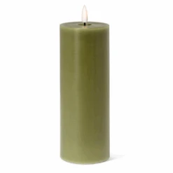 Abbott Green Flameless LED 3x8 Pillar Candle