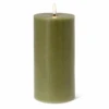 Abbott Green Flameless LED 4x8 Pillar Candle