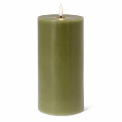Abbott Green Flameless LED 4x8 Pillar Candle
