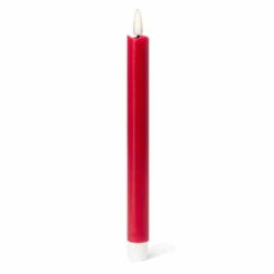 Abbott Set Of 2 Red Flameless LED Taper Candles