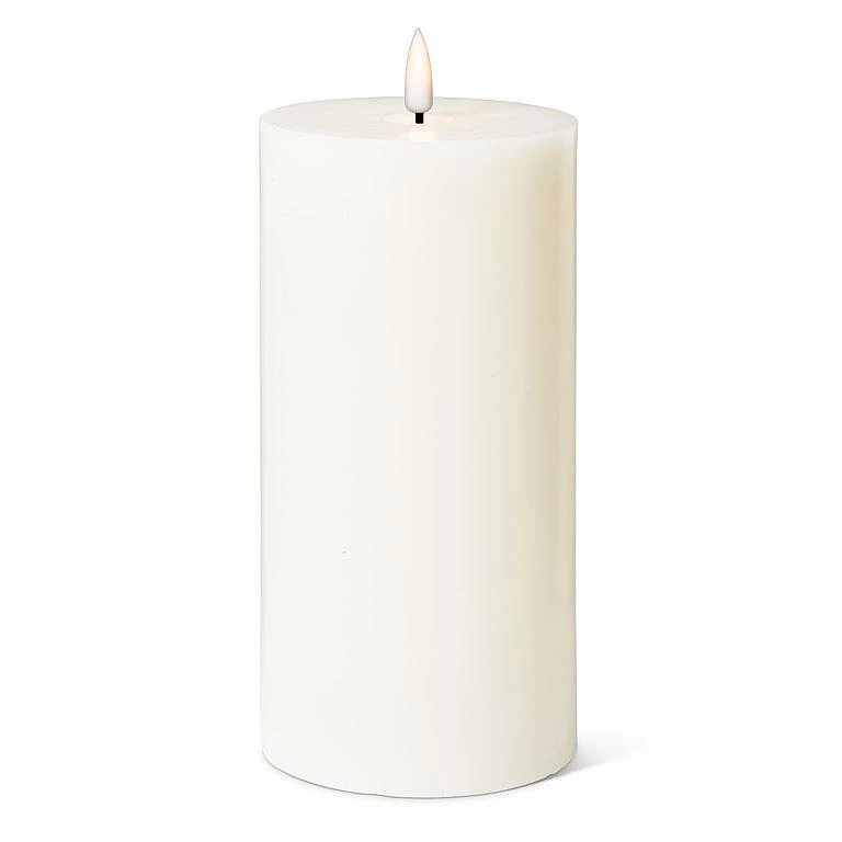 Abbott Sand Flameless LED 4x8 Pillar Candle 3 Abbott Sand Flameless LED 4x8 Pillar Candle