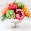 Tom Dixon Floral Arrangement - Nickel Pedestal Bowl -Home Furnishings Store s503