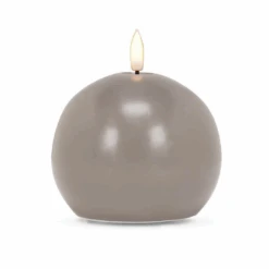 Grey Flameless LED Ball Candle