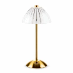Abbott Gold White Table Lamp