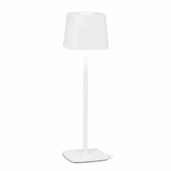 Abbott Square Shade LED White Table Light
