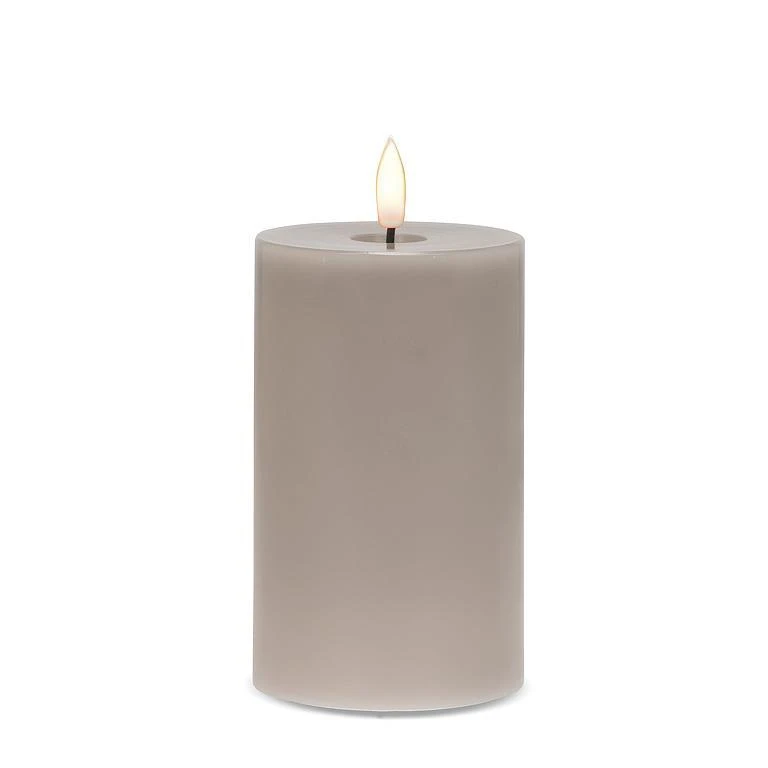 Grey Flameless LED 3x5 Pillar Candle 3 Grey Flameless LED 3x5 Pillar Candle