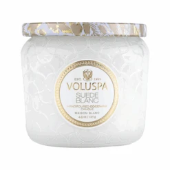 Voluspa Suede Blanc Petit Jar Candle