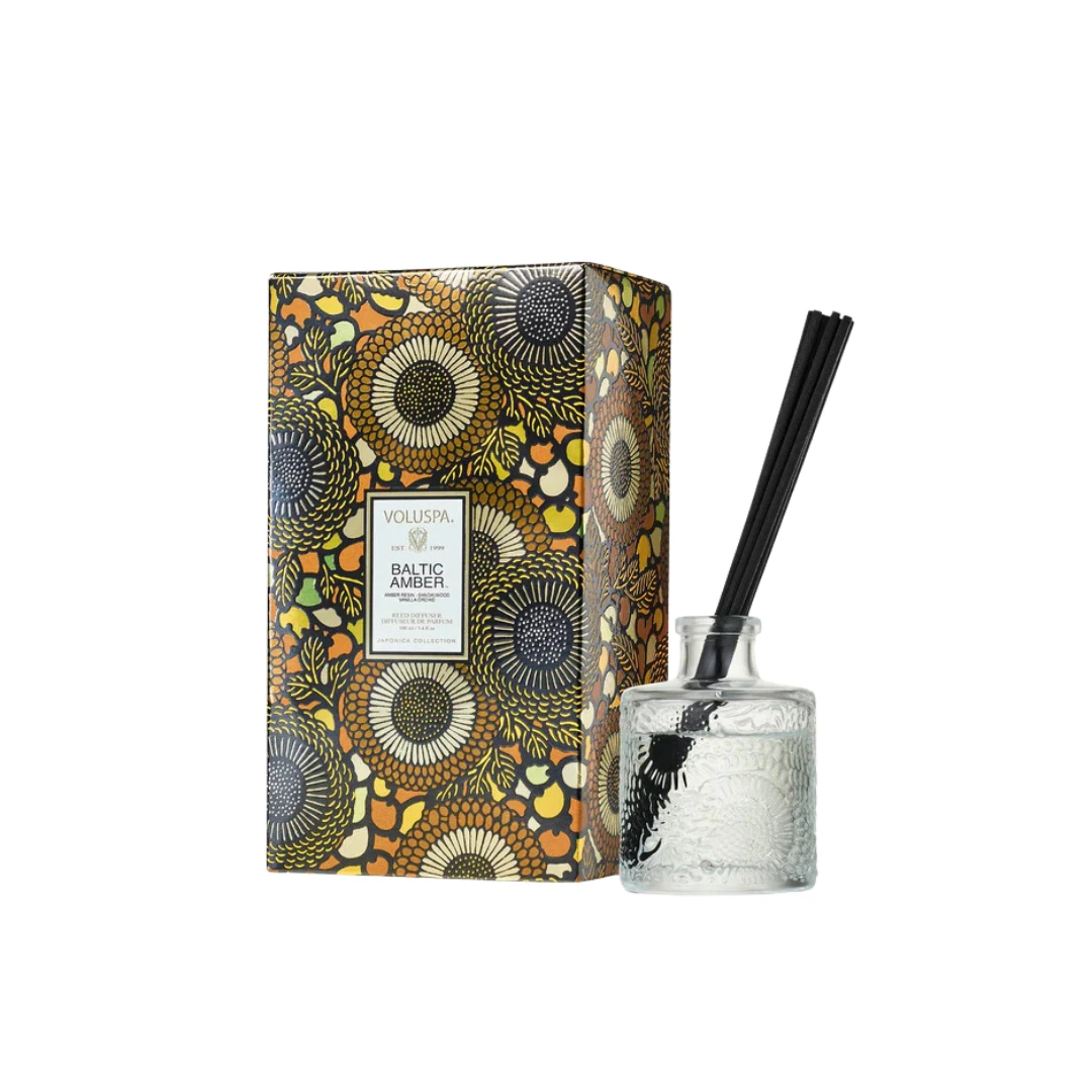Voluspa Baltic Amber Reed Diffuser 3 Voluspa Baltic Amber Reed Diffuser
