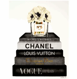 Book Stack Grey Poppy