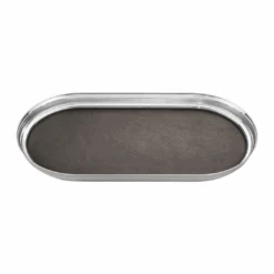 Georg Jensen Manhattan Tray With Leather Lining
