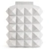 Jonathan Adler White Charade Studded Vase -Home Furnishings Store s79532