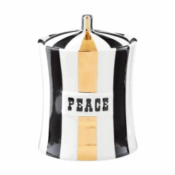 Jonathan Adler Vice Black & Gold Peace Canister
