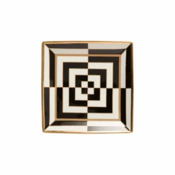 Jonathan Adler Op Art Square Serving Tray