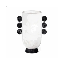 Jonathan Adler Como Black & White Disc Urn