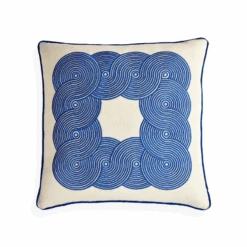 Jonathan Adler Cobalt Pompidou Border Pillow