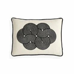 Jonathan Adler Black & White Pompidou Cloud Pillow