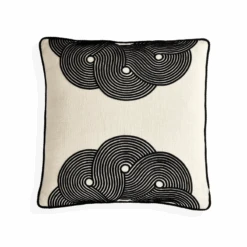 Jonathan Adler Black & White Pompidou Half Circle Pillow