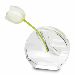 Tom Dixon Round Flat Glass Vase - Large