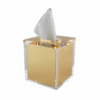 Lucite Gold Tissue Box -Home Furnishings Store s85804